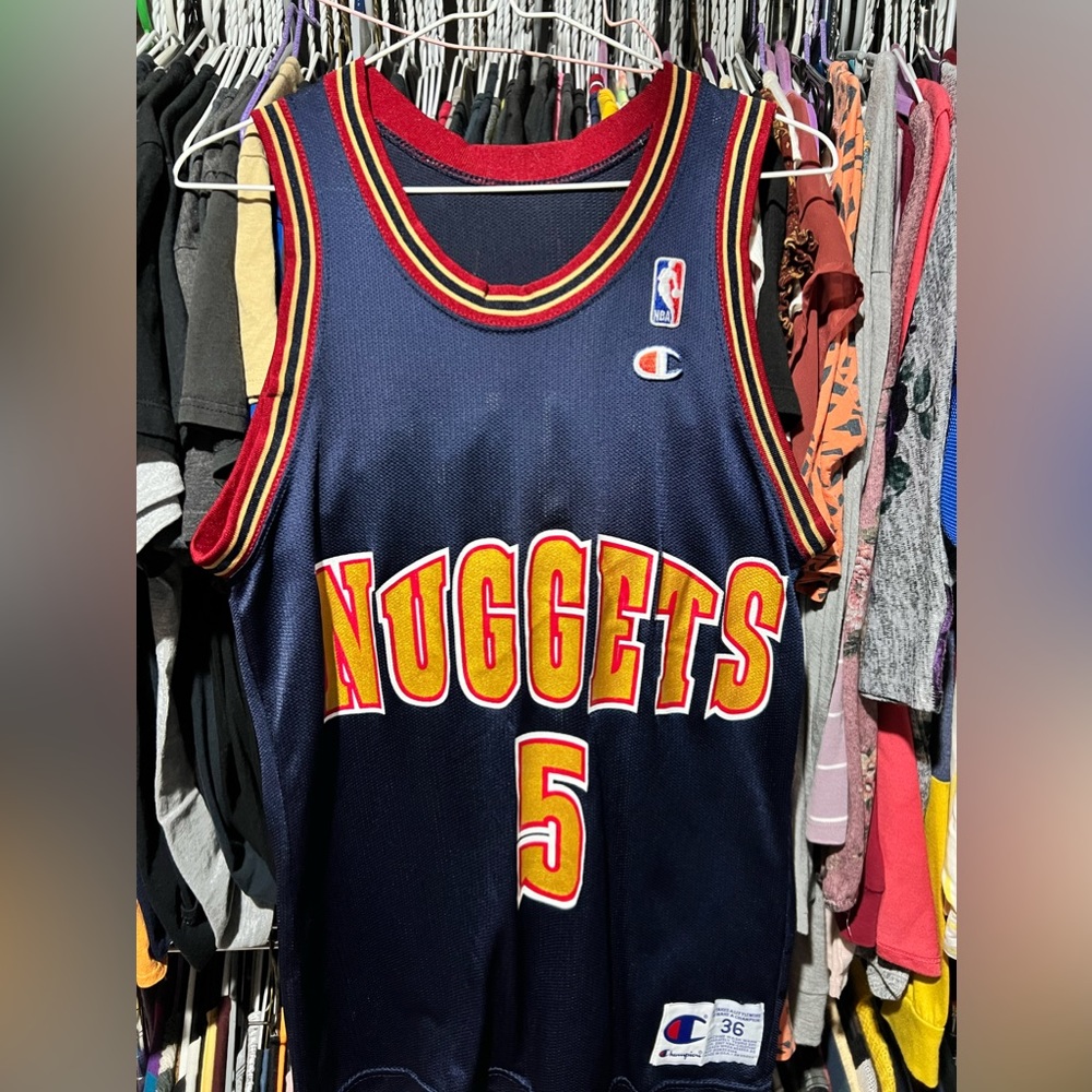 Denver Nuggets Jalen Rose Champion Jersey Size 36